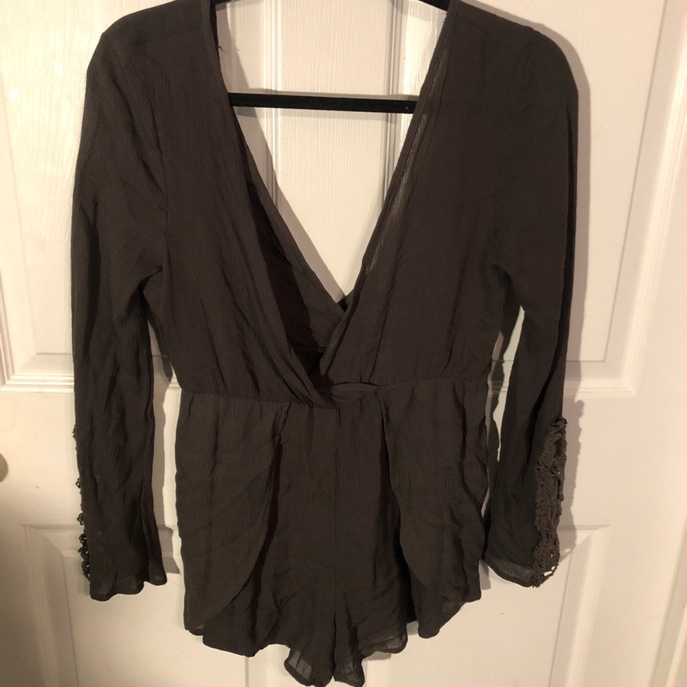 Short, Low V-Cut Romper